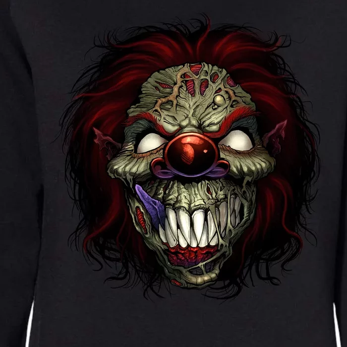 Evil Clown Smiling Womens California Wash Sweatshirt