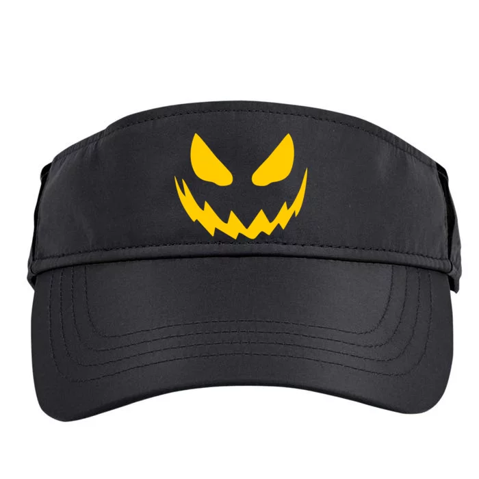 Evil Pumpkin Face Adult Drive Performance Visor