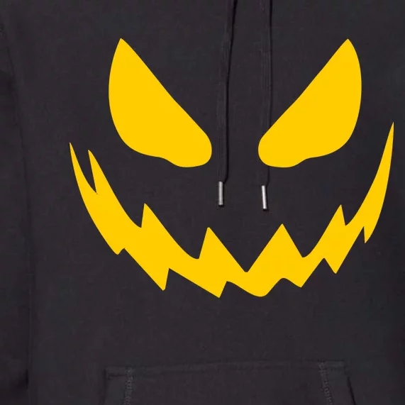 Evil Pumpkin Face Premium Hoodie