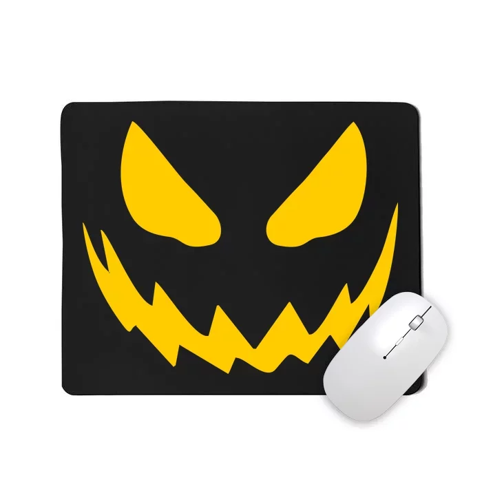 Evil Pumpkin Face Mousepad