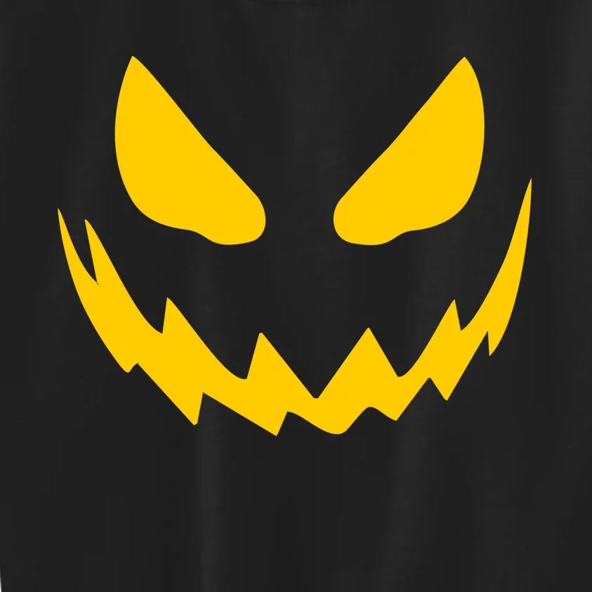 Evil Pumpkin Face Kids Sweatshirt