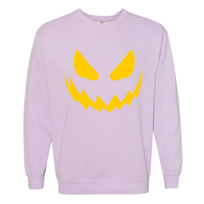 Evil Pumpkin Face Garment-Dyed Sweatshirt