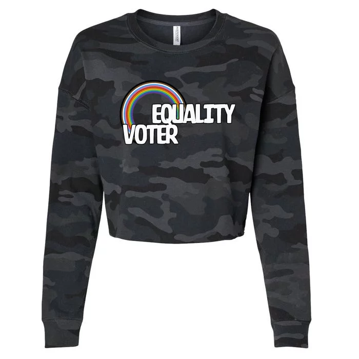 Equality Voter Lgbt Pride Cropped Pullover Crew