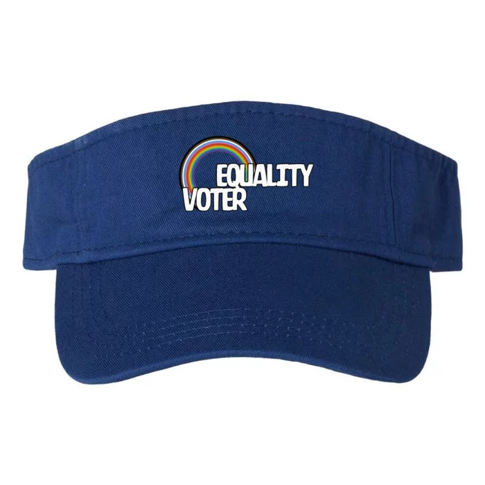 Equality Voter Lgbt Pride Valucap Bio-Washed Visor