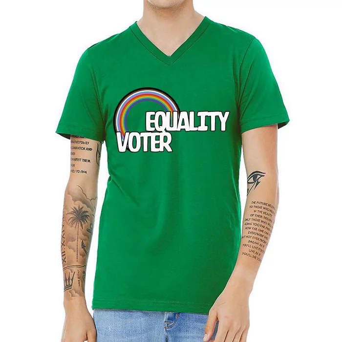 Equality Voter Lgbt Pride V-Neck T-Shirt