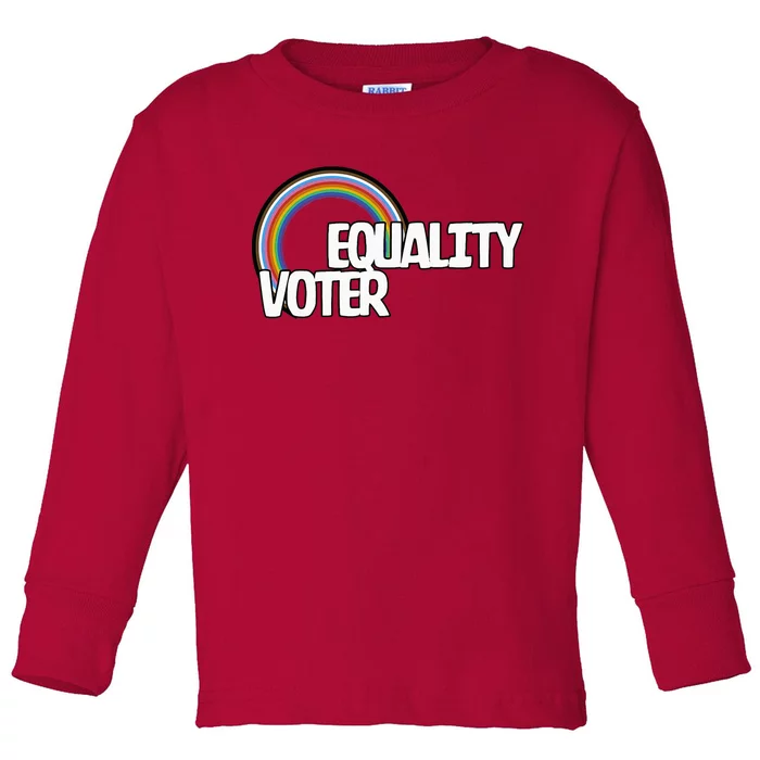 Equality Voter Lgbt Pride Toddler Long Sleeve Shirt