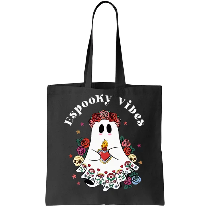 Espooky Vibes Maestra Halloween Spanish Mexican Teacher Tote Bag