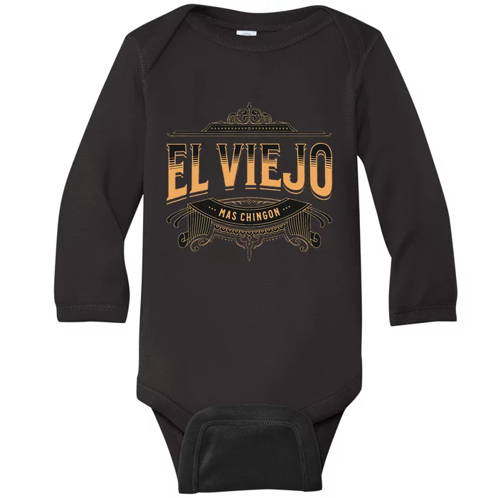 El Viejo Mas Chingon Baby Long Sleeve Bodysuit