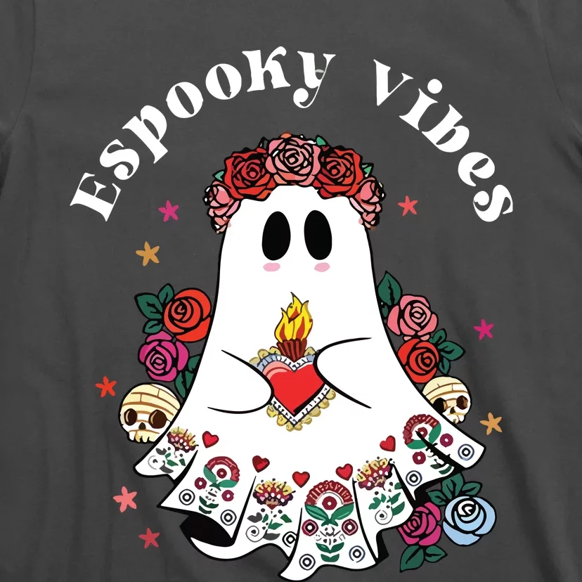 Espooky Vibes Maestra Halloween Spanish Mexican Teacher T-Shirt