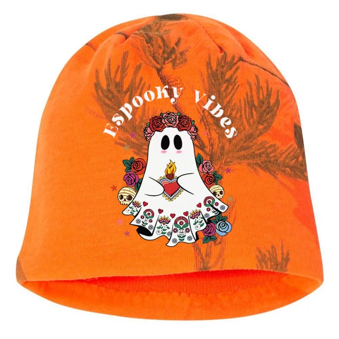 Espooky Vibes Maestra Halloween Spanish Mexican Teacher Gift Kati - Camo Knit Beanie