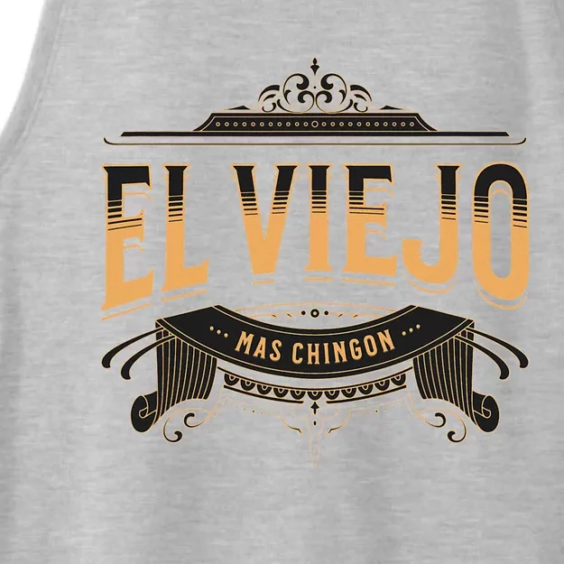 EL VIEJO MAS CHINGON Ladies Tri-Blend Wicking Tank