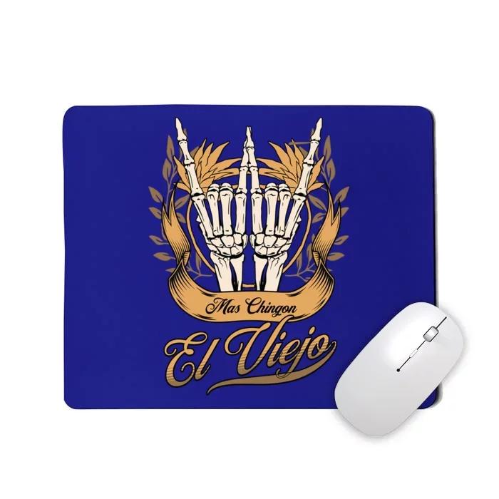 El Viejo Mas Chingon Skeleton Rock Hands Gift Mousepad