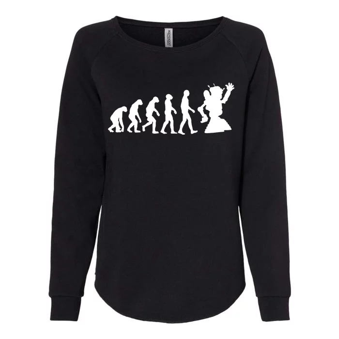 Evolution A Robot Womens California Wash Sweatshirt