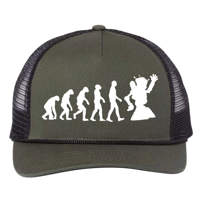 Evolution A Robot Retro Rope Trucker Hat Cap