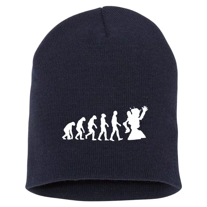 Evolution A Robot Short Acrylic Beanie