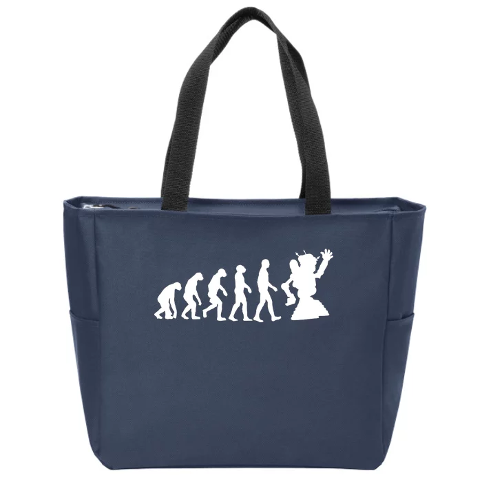 Evolution A Robot Zip Tote Bag