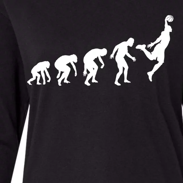 Evolution of a Hooper Basetball Player Design Womens Cotton Relaxed Long Sleeve T-Shirt