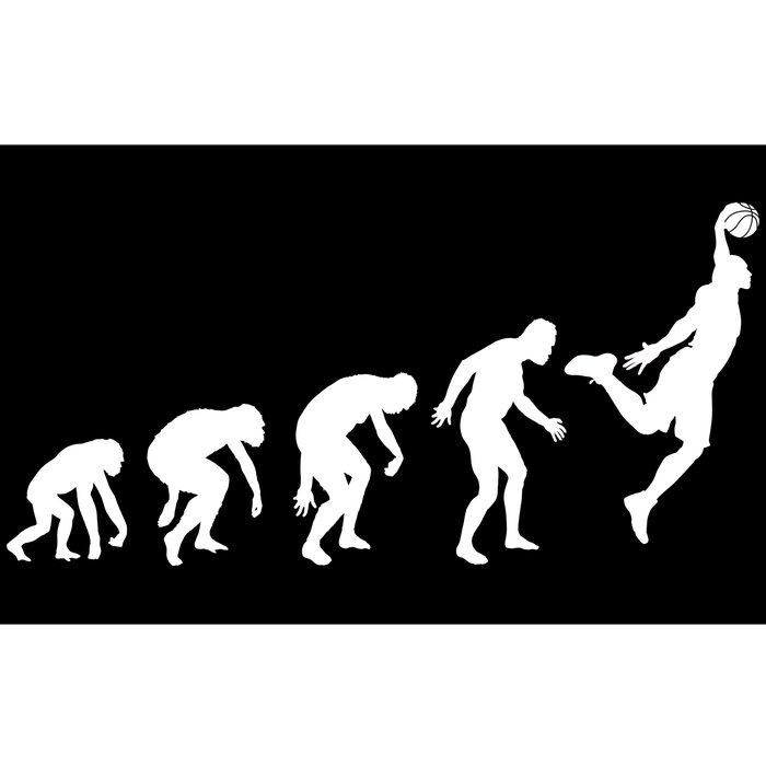 Evolution of a Hooper Basetball Player Design Bumper Sticker