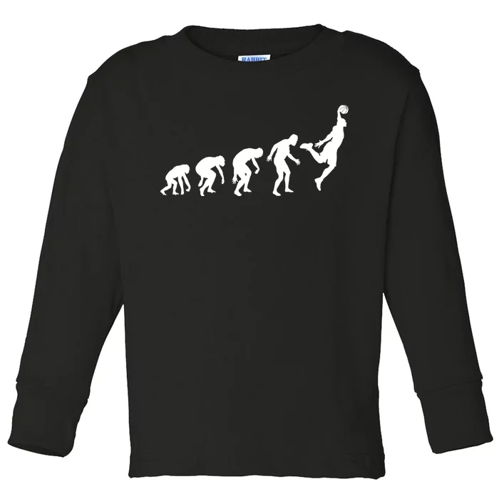 Evolution of a Hooper Basetball Player Design Toddler Long Sleeve Shirt