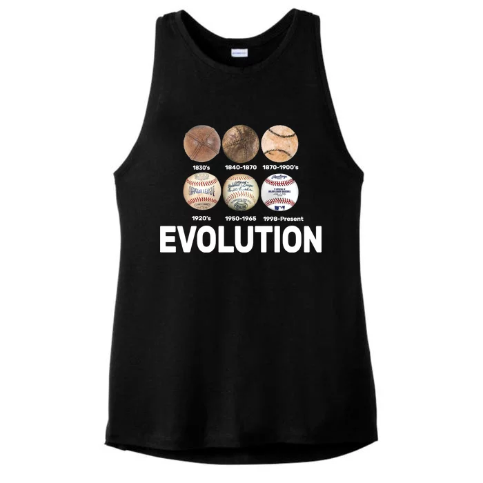 Evolution Of Baseball Ladies Tri-Blend Wicking Tank