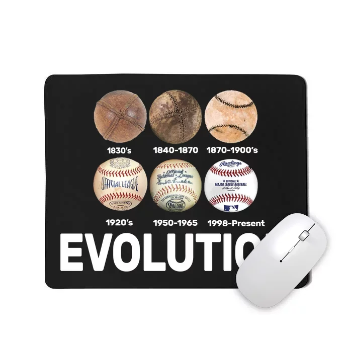 Evolution Of Baseball Mousepad