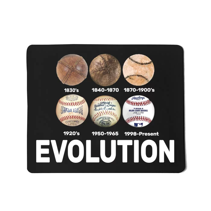 Evolution Of Baseball Mousepad