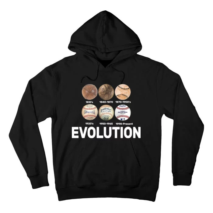 Evolution Of Baseball Tall Hoodie