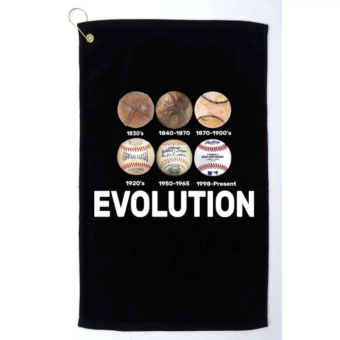 Evolution Of Baseball Platinum Collection Golf Towel