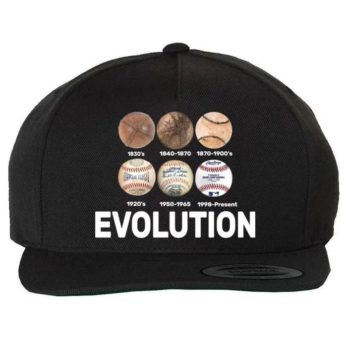 Evolution Of Baseball Wool Snapback Cap