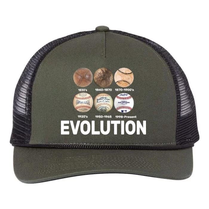 Evolution Of Baseball Retro Rope Trucker Hat Cap