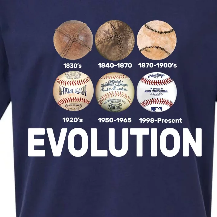 Evolution Of Baseball Sueded Cloud Jersey T-Shirt