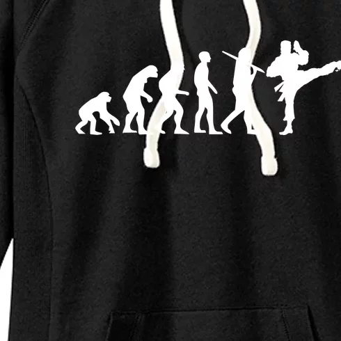 Evolution of Karate Women's Fleece Hoodie