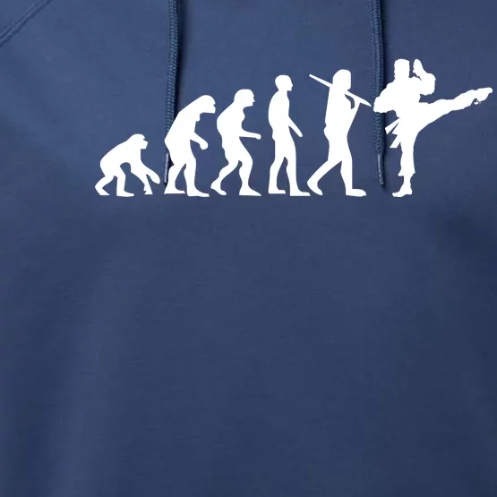 Evolution of Karate Performance Fleece Hoodie