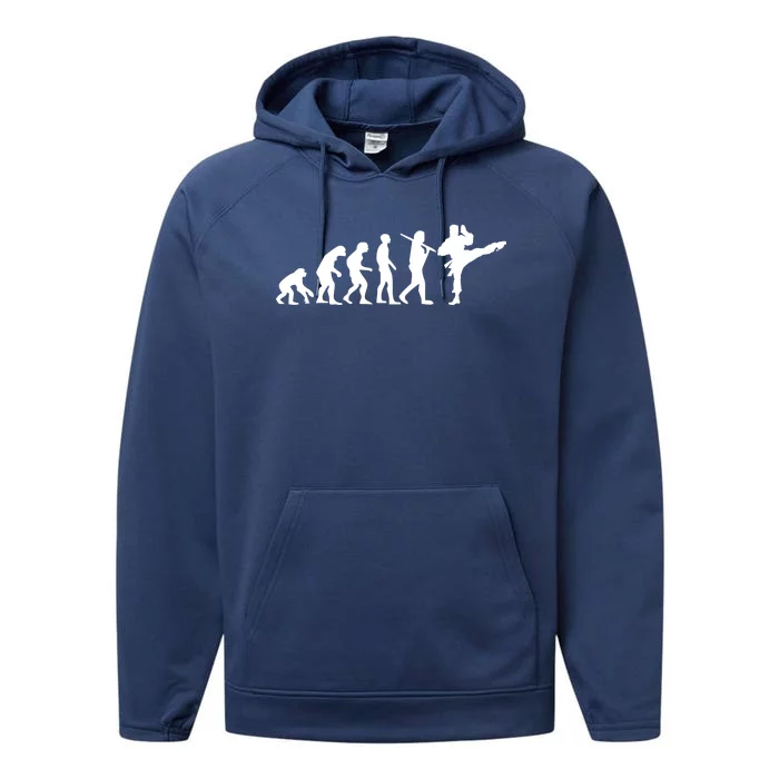 Evolution of Karate Performance Fleece Hoodie