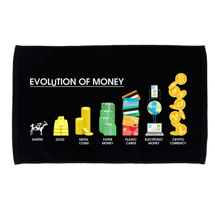 Evolution of Money Microfiber Hand Towel