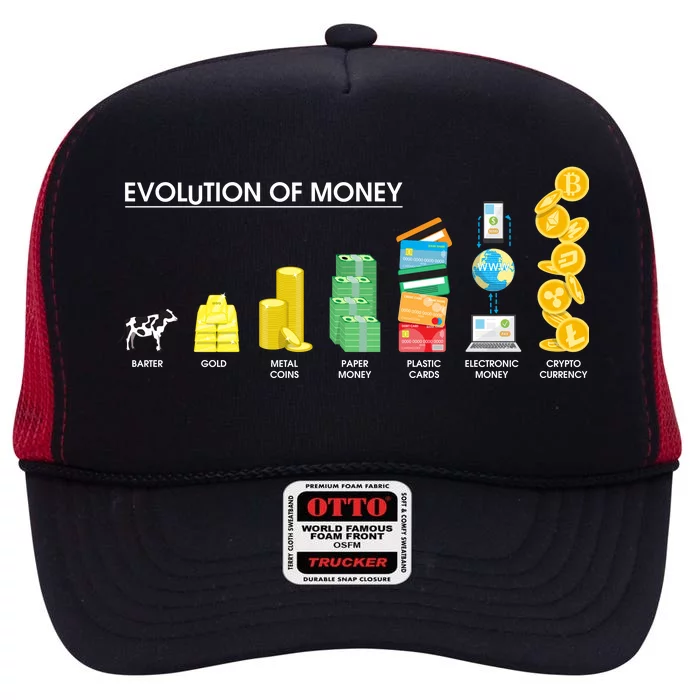 Evolution of Money High Crown Mesh Trucker Hat