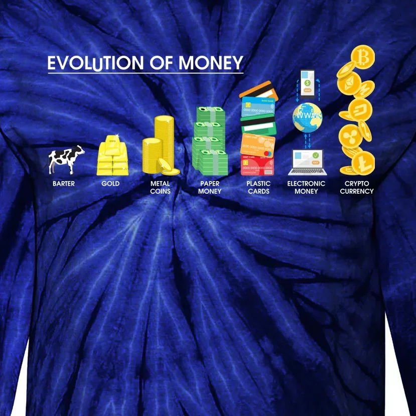 Evolution of Money Tie-Dye Long Sleeve Shirt