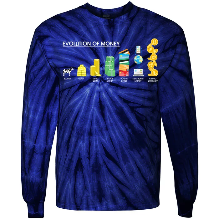 Evolution of Money Tie-Dye Long Sleeve Shirt