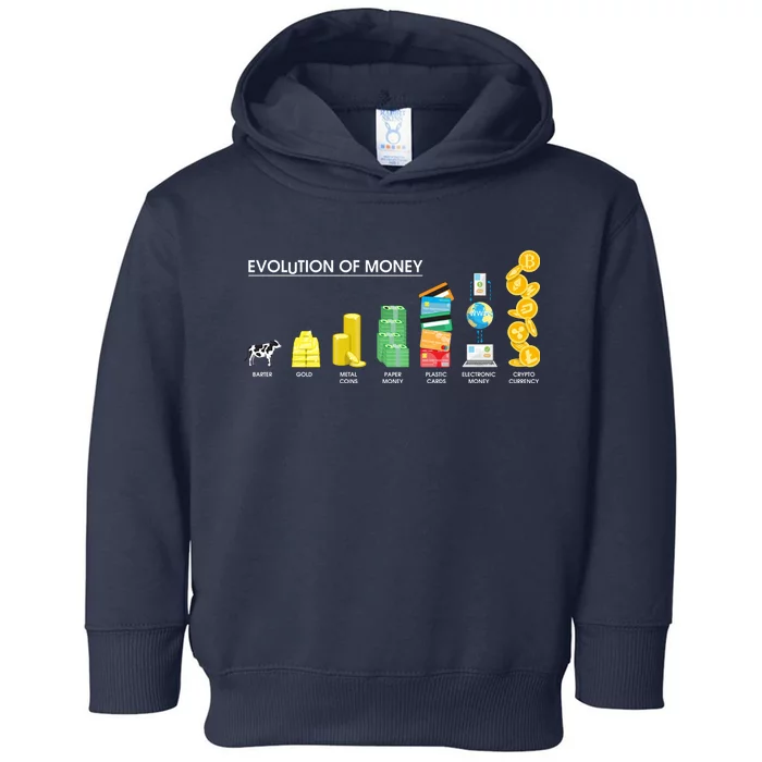 Evolution of Money Toddler Hoodie