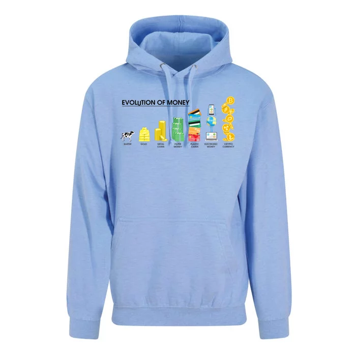 Evolution of Money Unisex Surf Hoodie