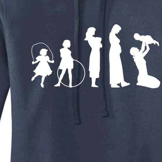 Evolution Of Mother Women's Pullover Hoodie