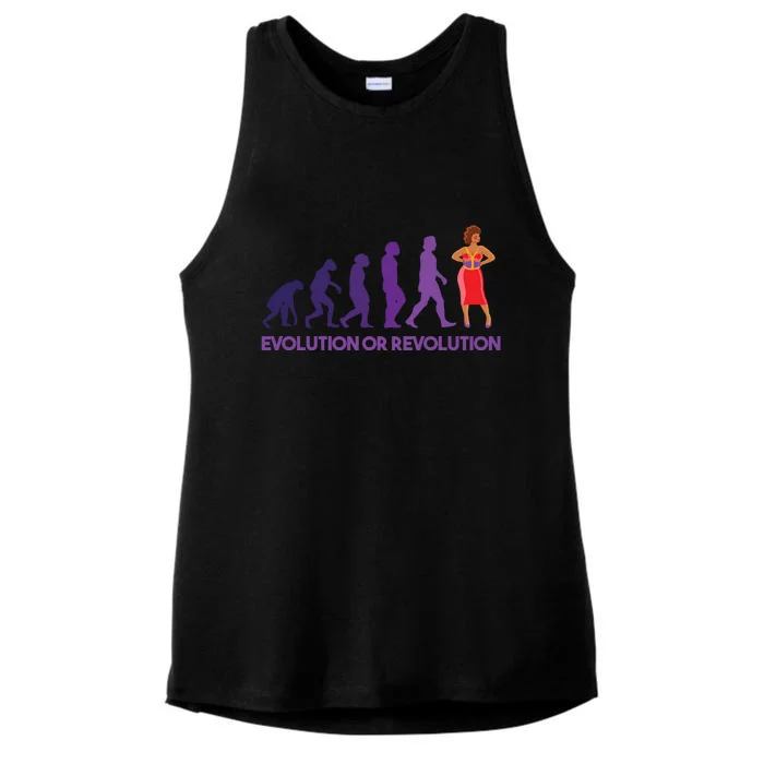 Evolution Or Revolution Ladies Tri-Blend Wicking Tank