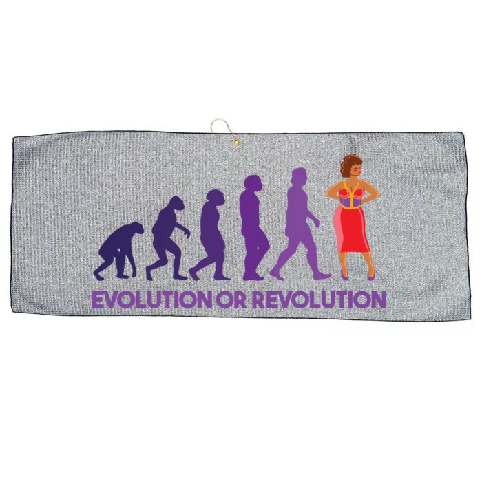 Evolution Or Revolution Large Microfiber Waffle Golf Towel