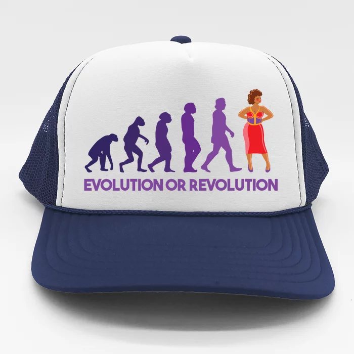 Evolution Or Revolution Trucker Hat