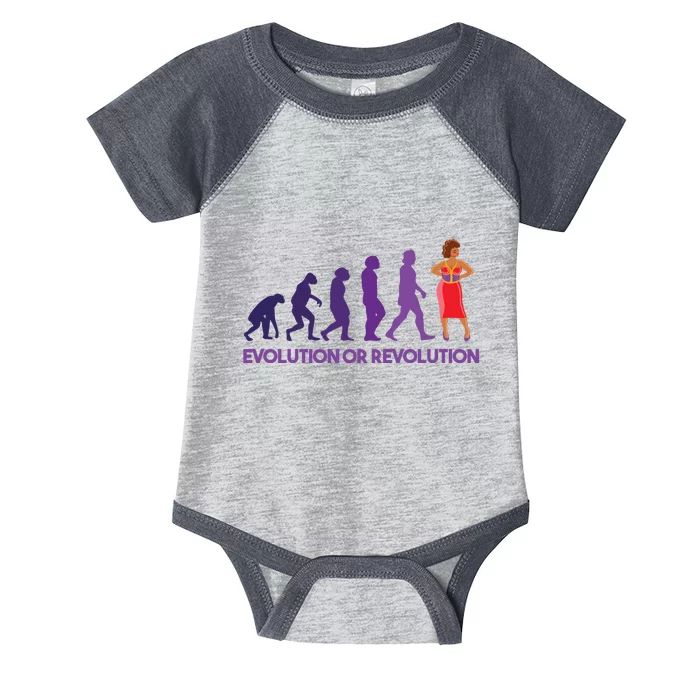 Evolution Or Revolution Infant Baby Jersey Bodysuit