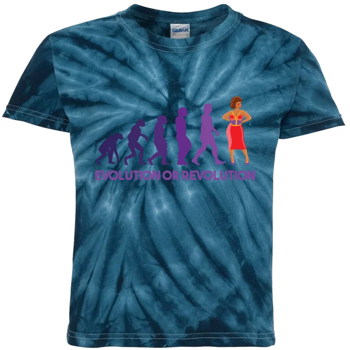 Evolution Or Revolution Kids Tie-Dye T-Shirt