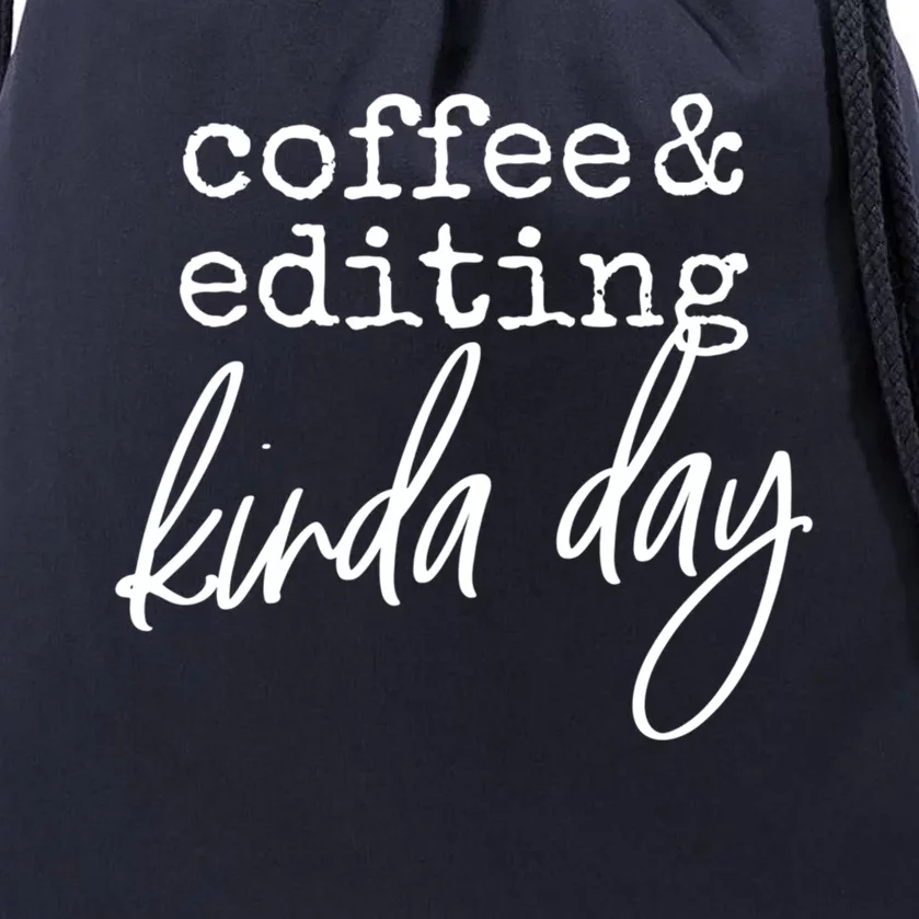 Editor Videographer Photographer Funny Video Editing Gift Cool Gift Drawstring Bag