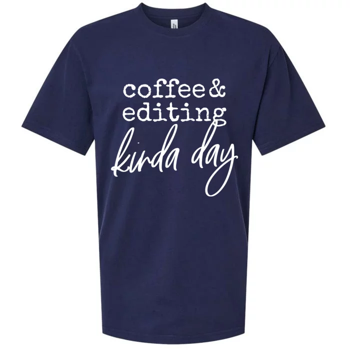 Editor Videographer Photographer Funny Video Editing Gift Cool Gift Sueded Cloud Jersey T-Shirt