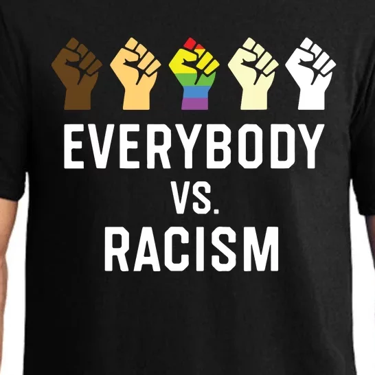 Everybody Vs Racism Civil Rights Anti Racist BLM VNeck Pajama Set