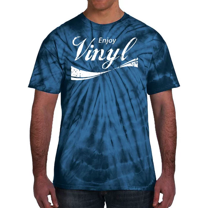 Enjoy Vinyl Record Retro Vintage Tie-Dye T-Shirt